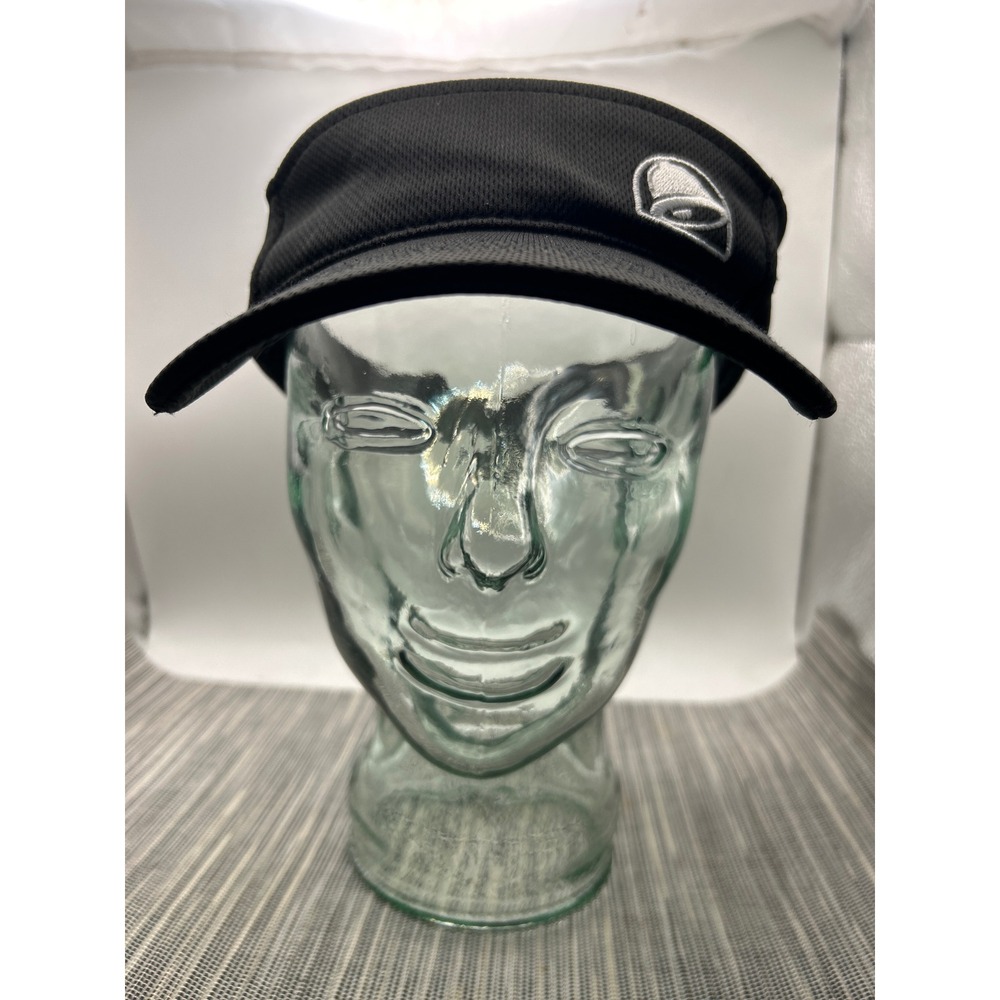 Taco Bell Employee Uniform Visor Hat Black Mesh Embroidered Logo Snapback